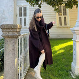 Bordeaux Wrap Coat