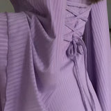 Aiah - Elegant Knitted Maxi Dress