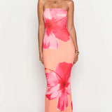 Arizona - Floral Mesh Maxi Dress