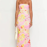 Arizona - Floral Mesh Maxi Dress