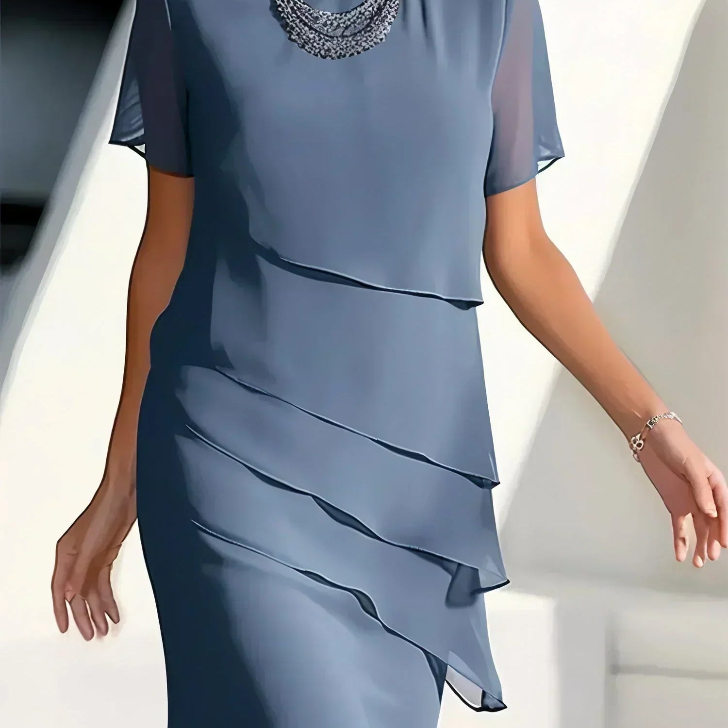 Pamela | Elegant Layered Dress
