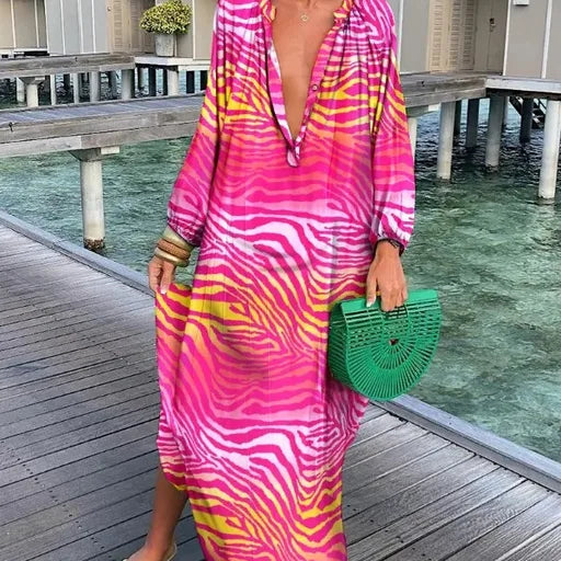 Bea - V Neck Maxi Dress