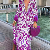 Bea - V Neck Maxi Dress
