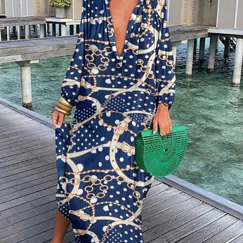 Bea - V Neck Maxi Dress