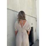 Gisella - V-neck Slit Maxi Dress