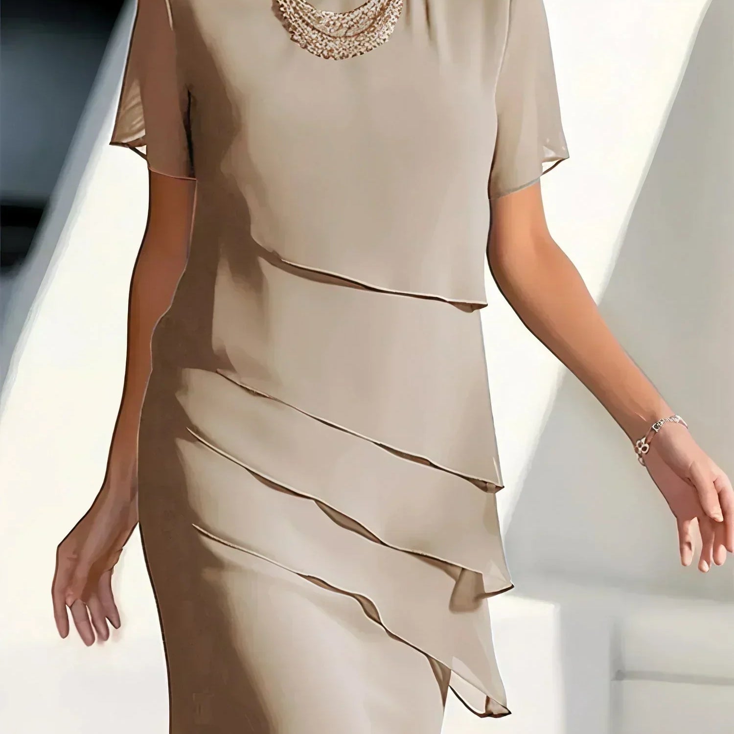 Pamela | Elegant Layered Dress