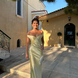 Emory - Satin Backless Maxi Dress