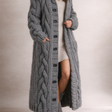 Karin - Elegant Cozy Coat with Tummy Coverage