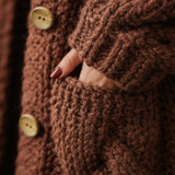Karin - Elegant Cozy Coat with Tummy Coverage