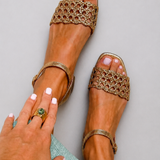Aurora | Golden Sandals Summer Enchantment