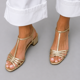 Allegra | Golden Sandals for Everyday Elegance
