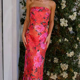 Jodie - Chic Strapless Midi Dress