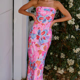 Jodie - Chic Strapless Midi Dress