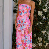 Jodie - Chic Strapless Midi Dress