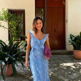 Camila | Ruffled Maxi Dress