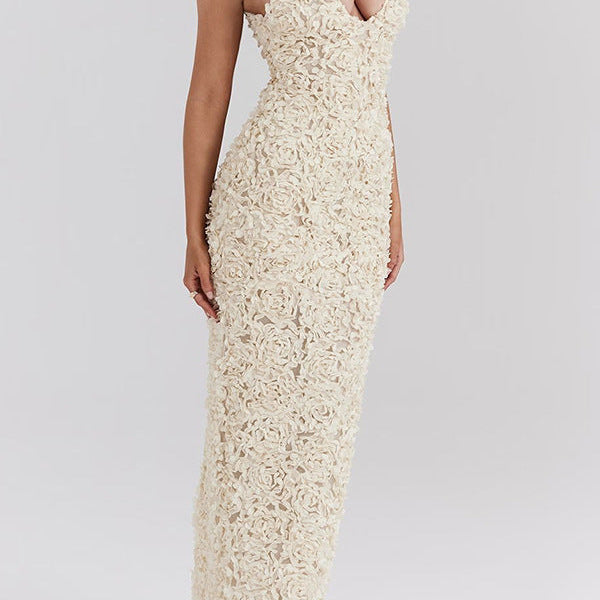 Lyra - Floral Backless Maxi Dress