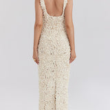 Lyra - Floral Backless Maxi Dress