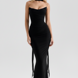 SERAPHINA - MESH CORSET MIDI DRESS