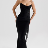SERAPHINA - MESH CORSET MIDI DRESS
