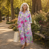 Elise | Flattering Printed Summer Dress