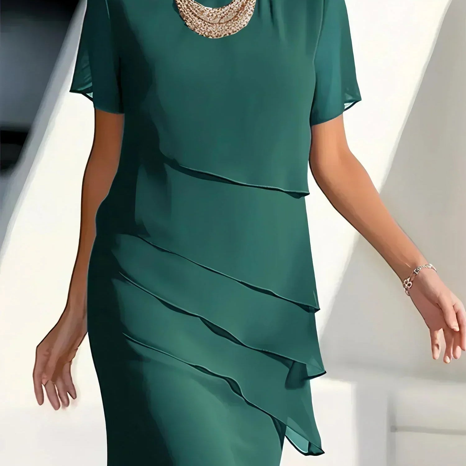 Pamela | Elegant Layered Dress
