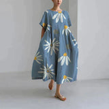 Calliope - Elegant Floral Print Dress