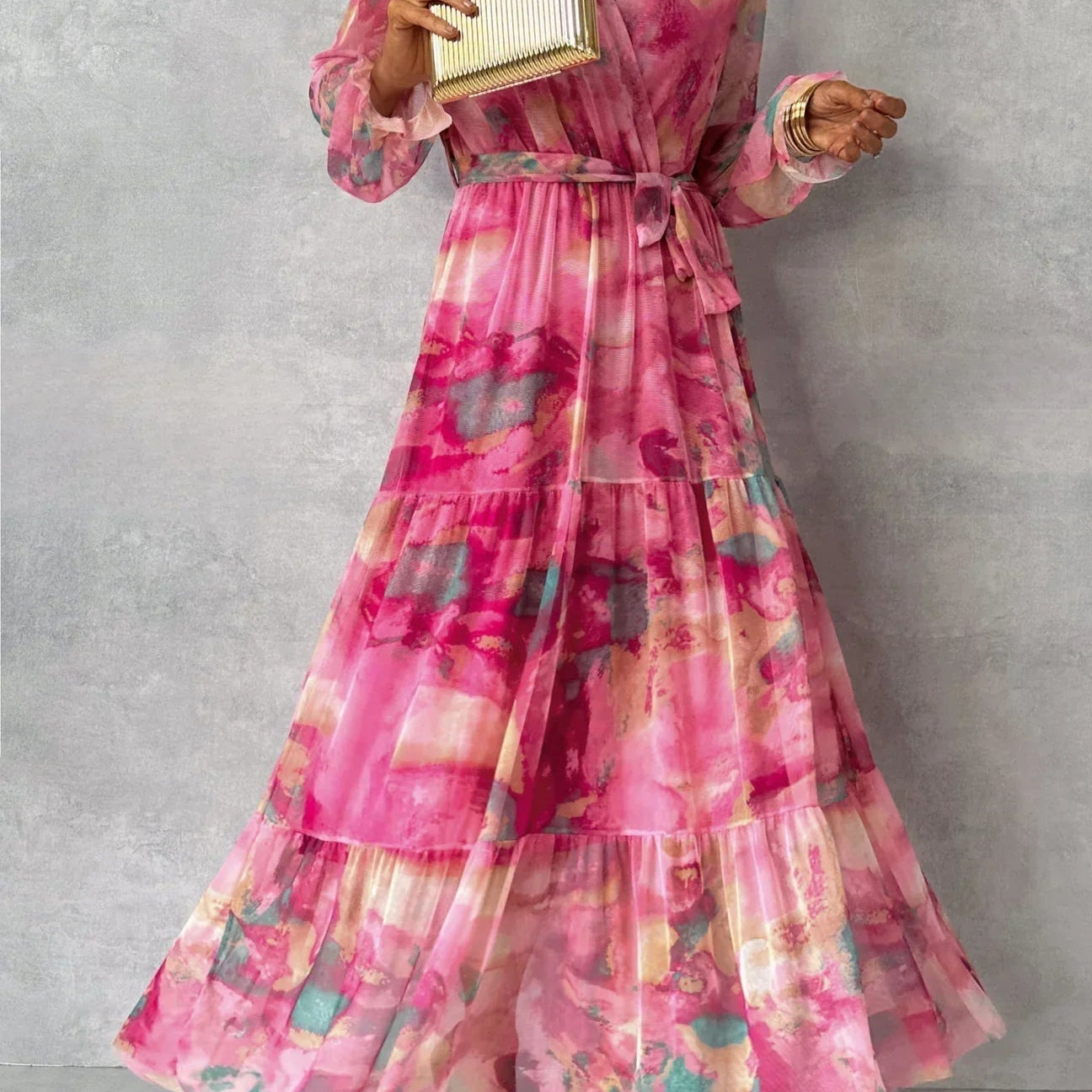 Daisy | Floral Print Wrap Dress