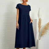 Gabrielle | Flowing Midi Dress with Timeless Elegance