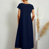 Gabrielle | Flowing Midi Dress with Timeless Elegance