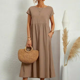HEIKE | FLOWING MIDI DRESS OF TIMELESS ELEGANCE