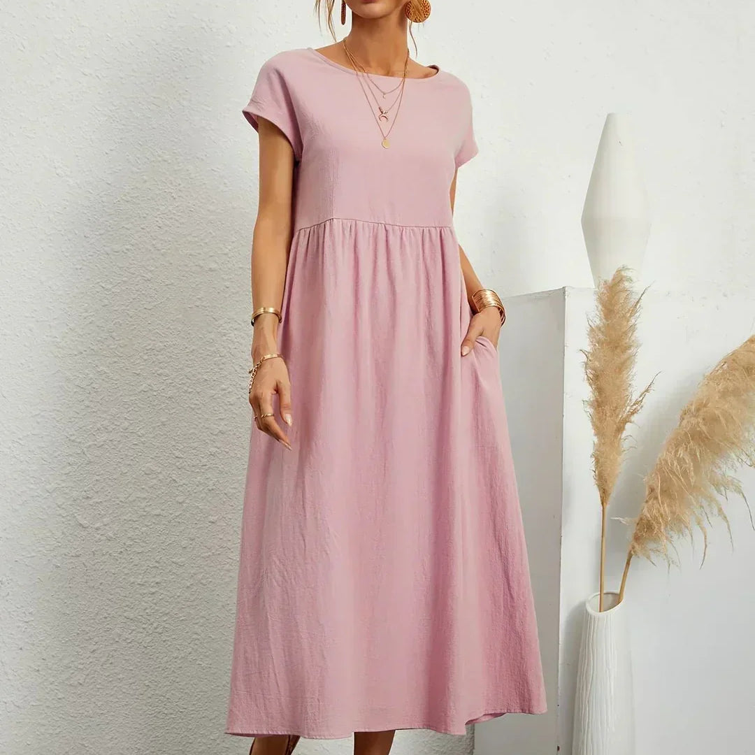 Gabrielle | Flowing Midi Dress with Timeless Elegance