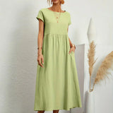Gabrielle | Flowing Midi Dress with Timeless Elegance