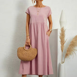 Gabrielle | Flowing Midi Dress with Timeless Elegance