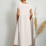 Gabrielle | Flowing Midi Dress with Timeless Elegance