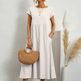 Gabrielle | Flowing Midi Dress with Timeless Elegance