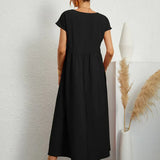 Gabrielle | Flowing Midi Dress with Timeless Elegance