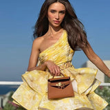 Daphne | Floral One Shoulder Mini Dress