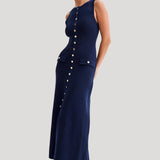 Fiona | Knit Sleeveless Maxi Dress