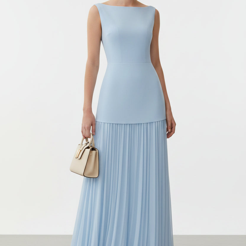 Serena | Pleated Maxi Dress Set