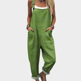 Jolantha | Dungarees in Structured Green