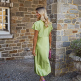 Eleonore™ | The Satin Dress with V-Neck