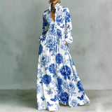 Lanna – Floral Button Maxi Dress