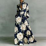 Lanna – Floral Button Maxi Dress