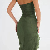 Lorienne ™ | Boat-neck ruffle sheath dress