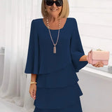 Élise | Elegant flowing dress with ruffles
