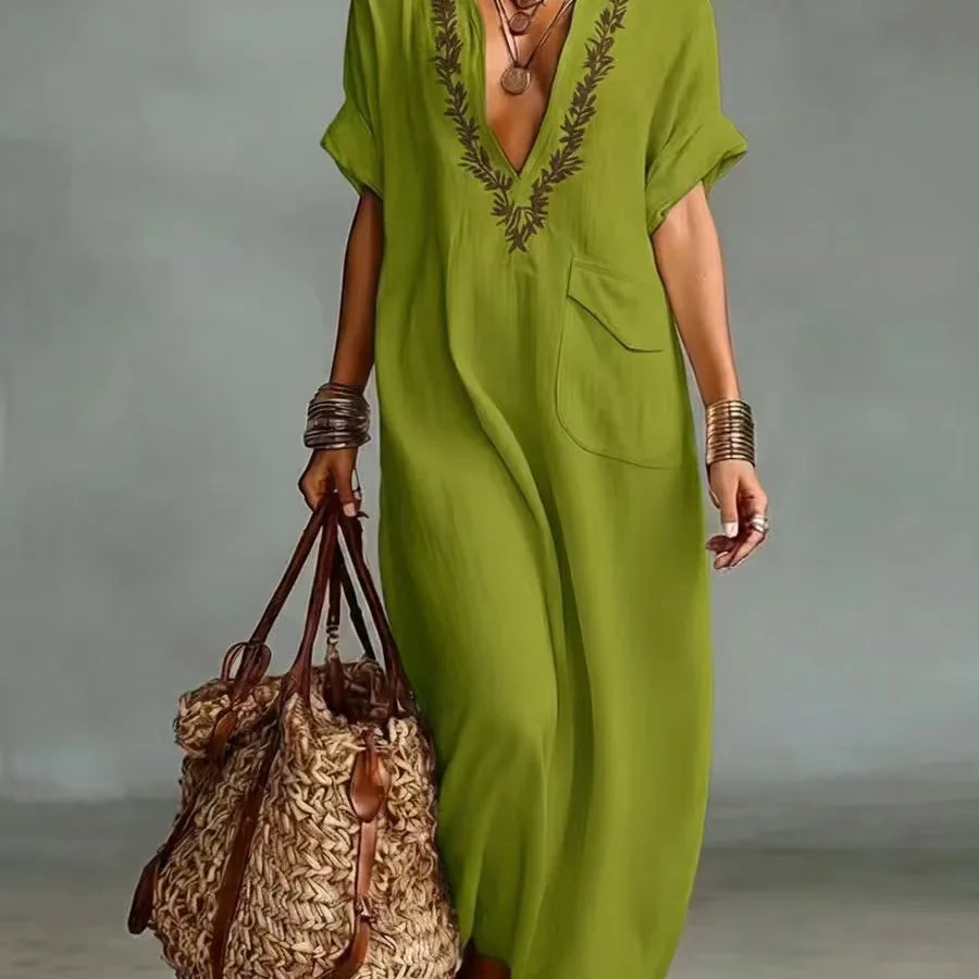 Marta | Bohemian Maxi Dress with Floral Print