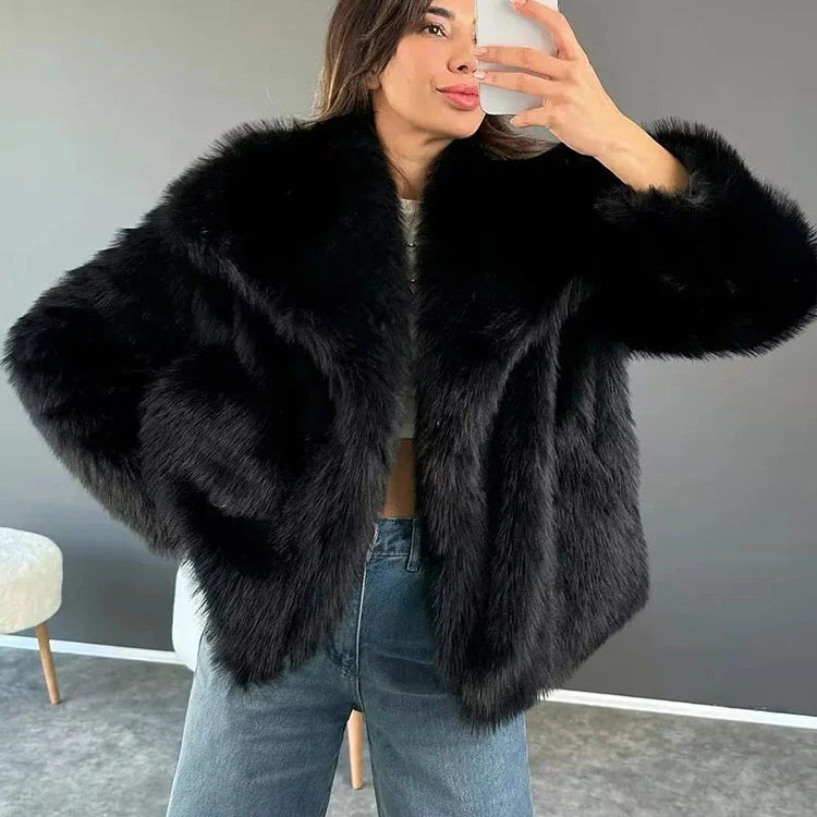 Aurora Luxe Faux Fur Coat