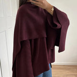 Bordeaux Wrap Coat