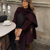 Bordeaux Wrap Coat