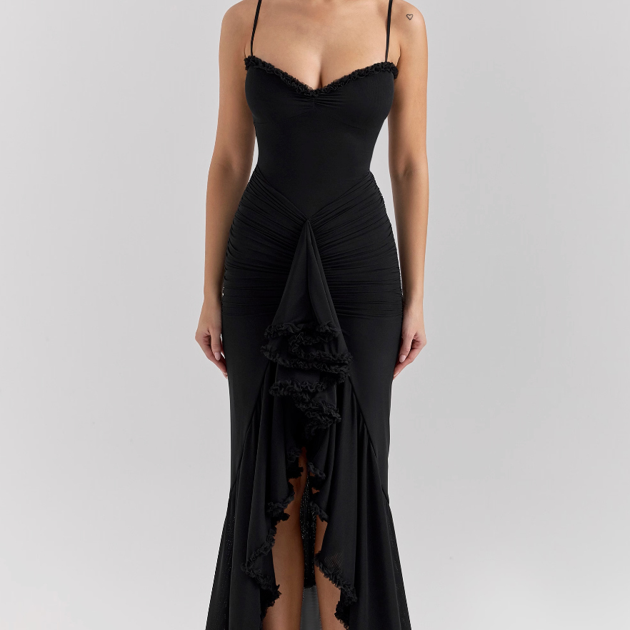 Edith - Charming Ruffled Gown